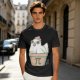 Olive T-Shirt With Cute Chicken In Pi Pot Graphic