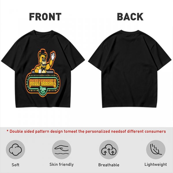 Freddy Fazbear's Pizza Place Graphic Olive T-Shirt