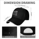 Adulting Nutritional Facts Graphic Black Baseball Cap