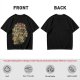 Olive Green T-Shirt With Detailed Monster Dragon Print