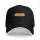 Black Baseball Cap With Cute Kawaii Hot Dog Graphic