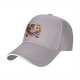 Black baseball cap with Halloween animal cupcake graphic design