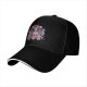 Black baseball cap with Hellfire Club The Freak graphic print