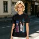 Anime Character Graphic Olive Green T-Shirt