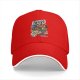 Black baseball cap with Khorne Flakes fantasy warrior print