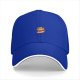 Black baseball cap with small angry pot character graphic