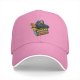 Black baseball cap with Scream Ghostface fast food themed graphic