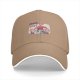 Black Baseball Cap with Friendship Themed Cartoon Print