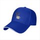 Black baseball cap with grumpy coffee cup graphic design