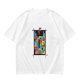 Olive T-Shirt With Tetris Block Character Print