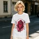 Olive Green T-Shirt With Cartoon D20 Vampire Graphic