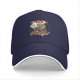 Black baseball cap with T-Rex sushi chef graphic and RAWR text