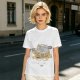 Olive Green T-Shirt With Stylish Cat Graphic Print