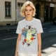 Totoro and Girls Fly Me To The Moon Graphic T-Shirt Design