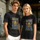 Olive T-Shirt With Skeletor The Power Of Christmas Graphic Print