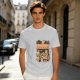 Olive T-Shirt With Cute Cats Doing Laundry Graphic