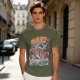Japanese octopus sushi wave graphic t-shirt design