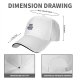 Black Baseball Cap With Cute Cat Reading Book Print