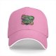 Black Baseball Cap With Artistic Mario And Green Turtle Print