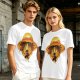 One Piece Luffy Straw Hat Sunset Graphic T-Shirt