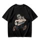 Olive T-Shirt with Cartoon Jason Voorhees Graphic Print