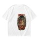 Olive green anime t-shirt with Attack on Titan printed design
