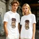 Olive Green Graphic T-Shirt with Me & Coffee We're a Thing Print
