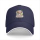 Black baseball cap with Chucky's Cheeses horror chef graphic