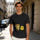 Olive T-Shirt with Cute Pizza and Pineapple Holding Hands Print