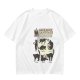 Olive T-Shirt With Cat Body Language Illustrations