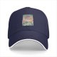 Black Baseball Cap with Japanese Ukiyo-e Dragon and Lightning Art Print