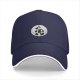 Black baseball cap with vintage cartoon character graphic