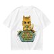 Grumpy Orange Cat Playing Settlers of Catan Board Game T-Shirt