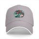 Black Baseball Cap With Mermaid And Pearl Shell Graphic