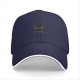 Black Baseball Cap With Grumpy Black Cat Graphic Design