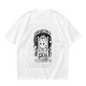 Oversized Army Green T-Shirt with Overthinking World Champion Brain Graphic