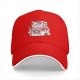 Black Baseball Cap with Cute Strawberry Milk Carton Cat Print