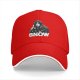Black baseball cap with Jon Snow graphic and SNOW text