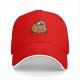 Black baseball cap with Halloween pumpkin and soot sprite graphic