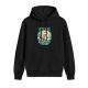 Black Hoodie With Pirate Ship Graphic For Sea Adventure Fans