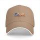 Black Baseball Cap With Winnie The Pooh And Friends Tea Party Print