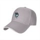 Black Baseball Cap With Dragon Silhouette And Full Moon Print