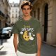 Olive t-shirt with sweet dreams cheese moon and mouse graphic