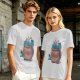 Olive T-Shirt With Cookie Monster Cookie Jar Graphic
