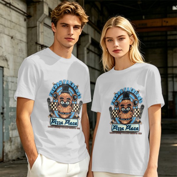 Freddy Fazbear's Pizza Place Graphic Olive T-Shirt