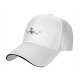 Black baseball cap with shrugging skeleton graphic