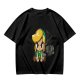 Olive T-shirt with Chibi Link from The Legend of Zelda Print