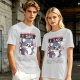 Olive t-shirt with angry gaming wolf graphic and funny apology text