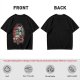 Halloween Monster Characters Driving Vintage Car Graphic T-Shirt