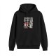 Black hoodie with sushi and banshee graphic design